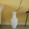 Modern Large Tall flower vase, White Unique Trumpet Floor Vase, 22 Inch High Floor Vase, Home Interior Decoration, Modern Floor Vase, Tall Floor Vases for Entryway and Living Room and Office